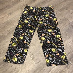 2012 NBA Little Miss Sunshine Los Angeles Lakers Fuzzy Pajama Pants XL 15/17